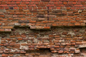 red brick fortress wall texture