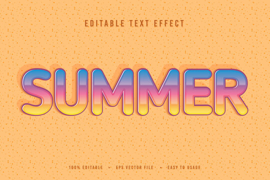 Decorative Summer Font And Alphabet Vector