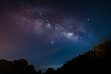 Fototapeta na wymiar Milky way at night.