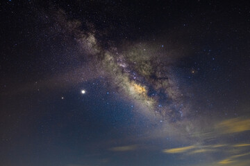 Milky way at night.