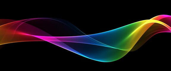  Abstract rainbow light wave futuristic background

