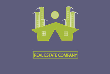 A real estate and property business logo concept