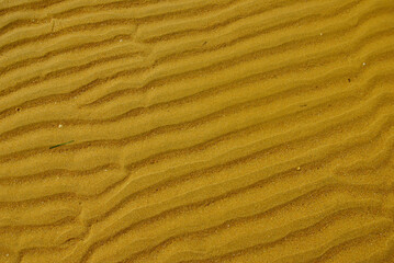 Texture of yellow sand in the beach