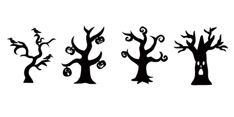 ハロウィンの不気味な木