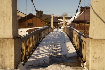 old bridge over the river