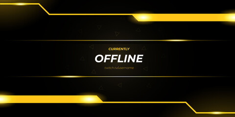 abstract gold twitch offline gaming background - obrazy, fototapety, plakaty
