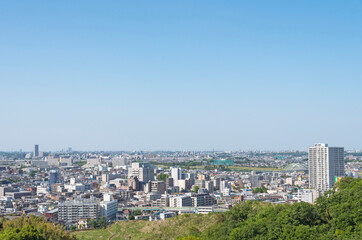 生田緑地の枡形山山頂からの風景（北の方向）