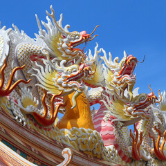 dragon with beautiful sky background