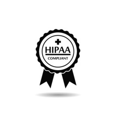 HIPAA Compliance icon with shadow