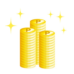 大量のポイントゲットのイメージ(背景透過5)