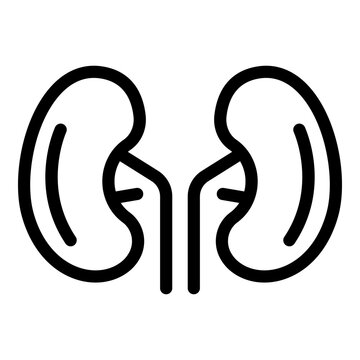 recommend clip art: Pain kidney icon. Outline pain kidney vector icon for web design isolated on white background
