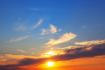 Dawn of the Light . Beautiful Sunny Morning