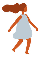 Kid, Child Flat Character Flat Vector