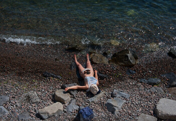 Black Sea . Beach. Relax. Summer. Vacation. Travel. Nature. Rock. Sky. Holiday. 