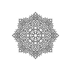 Abstract elegant decorative mandala design vector