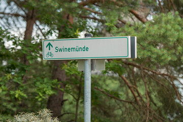 Fahrradweg, Fahrradroute, Straßenschild