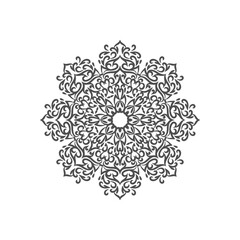 Abstract elegant decorative mandala design vector
