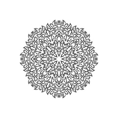 Abstract stylish mandala design