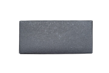 Small black box without inscriptions on a white background