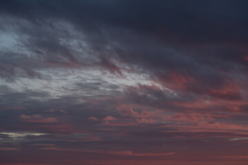 Naklejka na ściany i meble epic sunset sky with clouds