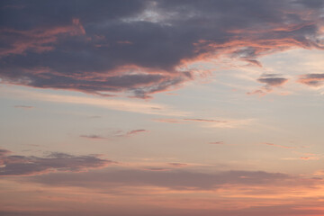 epic sunset sky with clouds