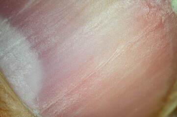 Macro detail of nail scratches.