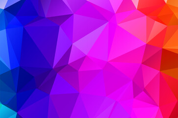 Purple vivid polygonal abstract background