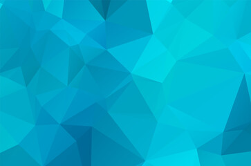 Fototapeta premium Abstract blue vivid triangle geometrical background, vector Illustration