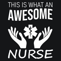 Awesome-nurse-T-shirt-design