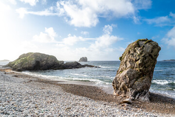 The beautiful coast at Maling Well, Inishowen - County Donegal, Ireland