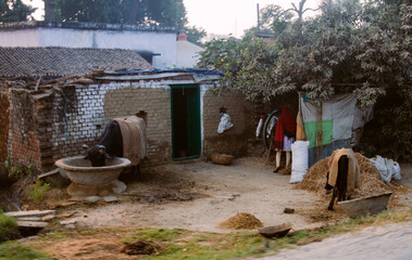 rural morning scene