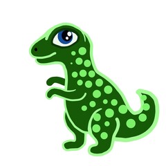 green funny animal 
