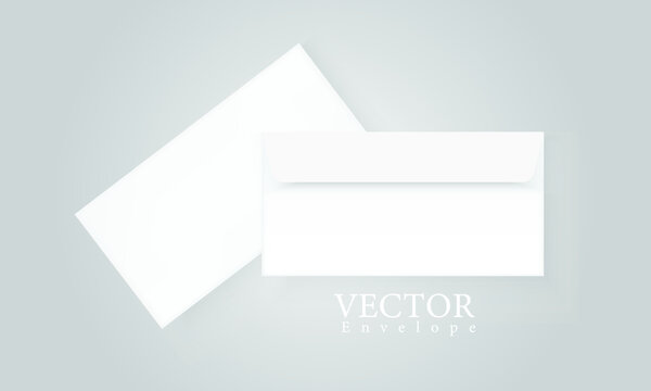 Envelope for documents, letters, vector For loading documents for  sending pattern  Envelope office mock up, paper letter mail illustration