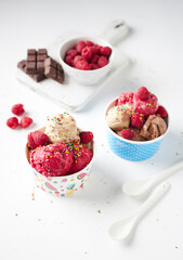 Fruit ice creammushroom stew 