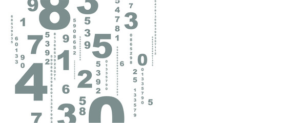 Creative and modern background with numbers.	