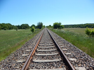 Obraz premium railway in the countryside