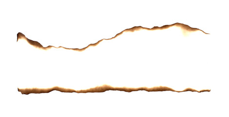 Set background with picture of line burned paper edges