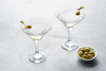 Martini with olives