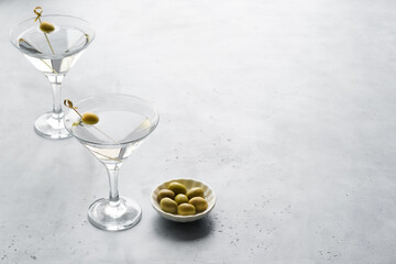 Martini with olives