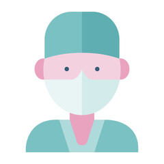 Doctor wearing a face mask