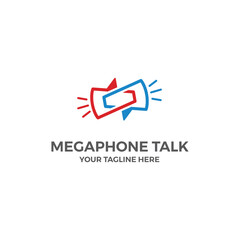Chat Megaphone Policy Talk Conversation Community Vector Abstract Illustration Logo Icon Design Template Element
