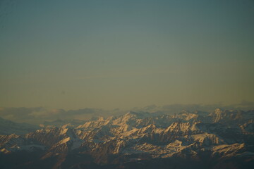 sunrise in the mountains