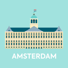 A Palace in Amsterdam the Netherlands