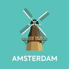 The Sloten Windmill in Amsterdam, the Netherlands