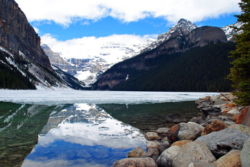 Fototapeta na wymiar Lake Louise and Victoria Glacier Banff National Park Alberta Canadian Rockies Canada