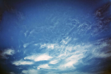 cloud and blue sky in the nice day . Dramatic cloudy sky. Beautiful Vast blue sky with amazing clouds background. Shape independent , Elements of nature. Light clouds with blue sky .