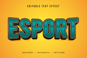 decorative esport Font and Alphabet vector