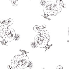 Alice in Wonderland sketched seamless pattern black white coloring page  isolated 