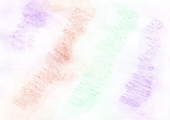 Watercolor background in the colors purple, brown and green 