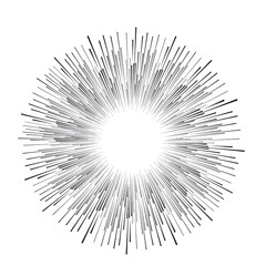 Obraz premium Linie w formie koła. Ilustracja wektorowa spirali. Technologia okrągłe Logo. Element projektu. Abstrakcyjny kształt geometryczny. Ramka w paski na obraz